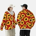 thumbnail image 6 of Easygdp Sunflowers On Red Lightweight Long Sleeve Sun Shirt Sports long-Sleeved Sun Protective Clothing, Quick Drying Breathable - XX-Large, 6 of 9