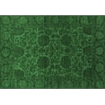 thumbnail image 1 of Ahgly Company Indoor Rectangle Abstract Emerald Green Modern Area Rugs, 6' x 9', 1 of 4