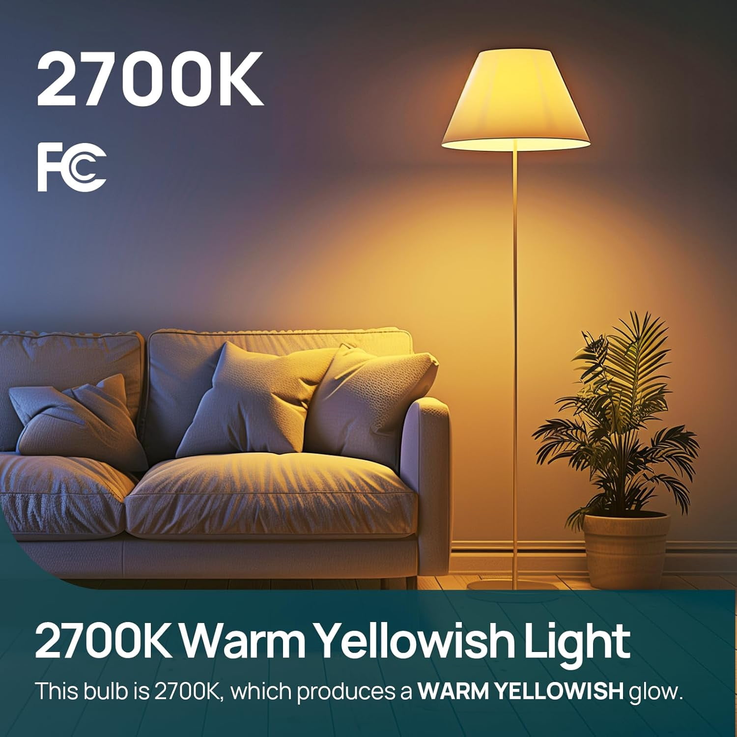 A19 LED s Dimmable, 60W Equivalent, Energy Efficient 9W, 2700K, 800 Lumens, E26 Standard Base, Lighting for Bedroom Living Room Home Office, 6 Packs