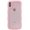Pink, variant on MYKOMI for iPhone X/Xs Case,Solid Color Curly Wave Frame Clear Soft Phone Case
