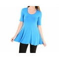 thumbnail image 2 of 24/7 Comfort Apparel Women's 3/4 Sleeve Tunic, 2 of 4