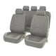 thumbnail image 4 of Luzkey Fundas de asiento de coche de piel sintética, lavables, fundas para asientos delanteros y traseros, protector impermeable clásico para vehículos, SUV, accesorios para coche, color negro, 4 of 6