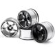 thumbnail image 2 of Llantas para 1/10 SCX10 Crawler RC Bewildely accesorios de coche modelo Plata, 2 of 6