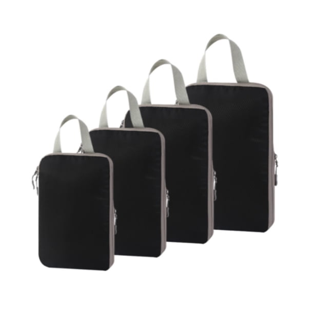 Bolsas de almacenamiento de compresión, organizadores de embalaje de equipaje, bolsas de cubos de embalaje de compresión de viaje para vacaciones al Negro