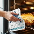 thumbnail image 3 of Blue Teal Coastal Turtle Pot Holders for Kitchen Heatproof Potholder, 4 Pack Summer Beach Starfish Nautical Hot Pads Multipurpose Oven Pads Cloth Potholders Trivet for Cooking and Baking, 3 of 8