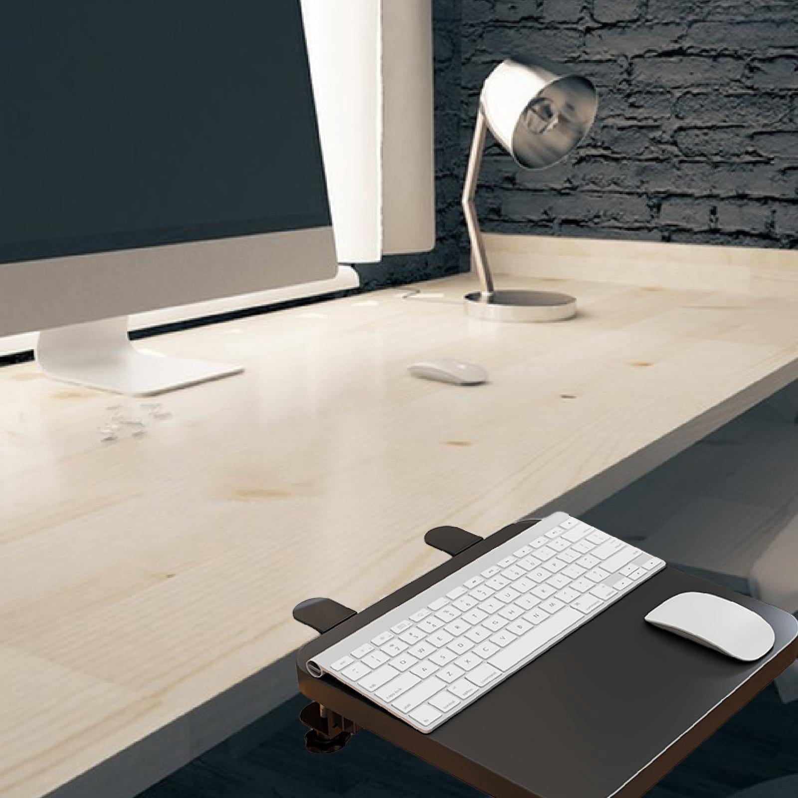 CoudarTitie Desk Extender Tray Foldable Multifunctional Men Women Portable Keyboard Tray Black
