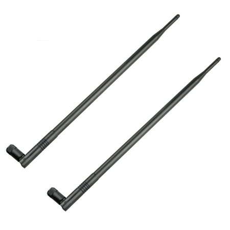 TSV WiFi Antenna, 2x 9dBi Dual Band Omni Directional Antenna 2.4Ghz/5Ghz with RP-SMA Male Connector For Wireless Wi-Fi Router and Network (Best Wifi Router Antenna)