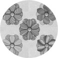 thumbnail image 1 of Ahgly Company Machine Washable Indoor Round Transitional Gray Area Rugs, 6' Round, 1 of 7