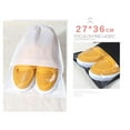 thumbnail image 4 of Bolsas organizadoras de ropa con cordón transparente, no tejidas, para guardar ropa, viajes, ahorradoras de espacio (blancas), 10 unidades, 4 of 6