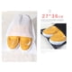 thumbnail image 4 of Bolsas organizadoras de ropa con cordón transparente, no tejidas, para guardar ropa, viajes, ahorradoras de espacio (blancas), 10 unidades, 4 of 6