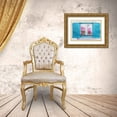 thumbnail image 3 of Gojda, Lukas 32x23 Gold Ornate Wood Framed with Double Matting Museum Art Print Titled - Beautiful Greek Window, 3 of 4
