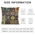thumbnail image 5 of JEUXUS  Mexican Tiles Print Throw Pillow Case Square Colorful Pillowcase Fashion Sofa Cushion Cover with Invisible Zipper Car Home Decor, 5 of 5