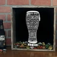 thumbnail image 6 of Torched New Hampshire Beer Cap Shadow Box Wall Mount Decor 13"x13"x3" Black, 6 of 8