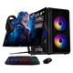 thumbnail image 1 of Computadora Escritorio Completa Xtreme PC Gaming AMD Radeon 740M Ryzen 5 8500G 16GB DDR5 SSD 500GB Monitor Curvo 23.8 100Hz WIFI Black juegos casuales, trabajo y estudio, 1 of 6