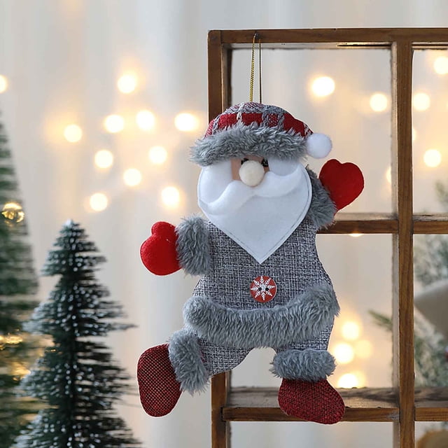 Christmas Decorations Old Man Snowman Deer Bear Figure Pendant Decoration Window Door Hanging Layout Props