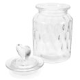thumbnail image 2 of Glass Sealed Can Food Storage Tank Sealed Food Container Tea Jar with Heart Handle Lid, 2 of 8