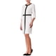 thumbnail image 4 of INSPIRAR VESTIDO LARGO DE MANGA LARGA DE COLOR CONTRASTANTE PARA MUJERES 2XL BLANCO NEGRO, 4 of 5