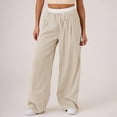 CKDOHAPEL Women Pants Women'S Color Contrast Draw Rope Casual New
