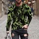 thumbnail image 1 of Blusas y camisas de manga larga con cuello redondo para hombre, blusa informal de manga larga con cuello redondo y estampado para hombre, 1 of 5