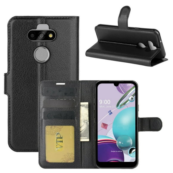 [PST] LG K31 Case, Leather Magnetic Card Slot Wallet Folio Flip Case Cover