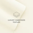 thumbnail image 6 of Noble Linens 4 Piece Ivory Chevron Embossed Bed Sheet Set, Queen, 6 of 12