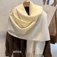 thumbnail image 5 of Bufanda de cachemira de invierno de color sólido con borlas de pashmina para clima frío, bufandas para mujeres y niñas, chal grueso y cálido, 5 of 5