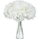 thumbnail image 1 of Ramo simulado de hortensias - 5 flores artificiales con tallos y hojas para la decoración del hogar, 1 of 1