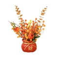 thumbnail image 4 of Fancyes Chinese New Year Feng Shui Blessing Bag Vase Decor Blessed Bag Statue Table Decoration for Restaurant Home Party Housewarming A, 4 of 8
