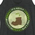 thumbnail image 2 of Women's Wall-E It's Never Too Late to Change Racerback Tank Top Black Heather Medium, 2 of 4