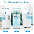 thumbnail image 3 of Garvee 8000 BTU Portable Air Conditioner, 3-in-1 Freestanding AC Unit, 350 Sq.Ft Coverage, White, 3 of 6