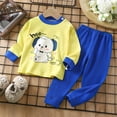thumbnail image 3 of Conjunto de ropa de dormir para niños, ropa de dormir, Jersey, top, pantalones, pijama de Navidad, dibujos animados de dinosaurios, pijamas para bebés, niños y niñas, invierno, otoño, 3 of 4