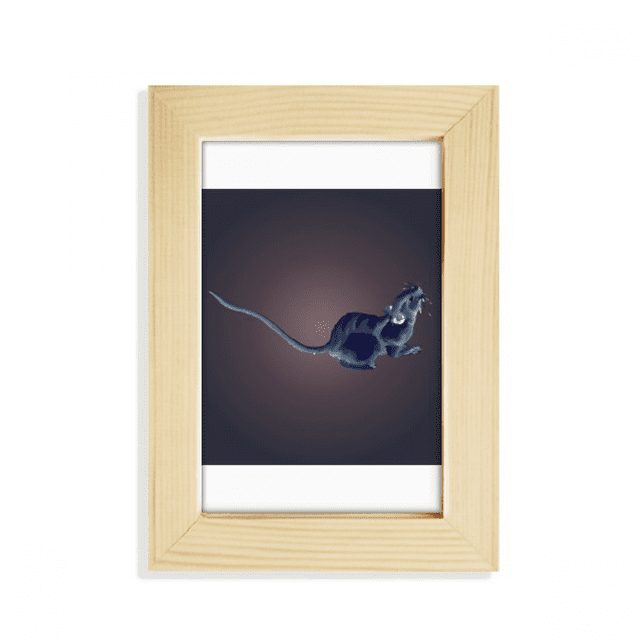 Chinese Zodiac Clever Vitality Intelligence Desktop Display Photo Frame Picture Art Painting 5x7 inch