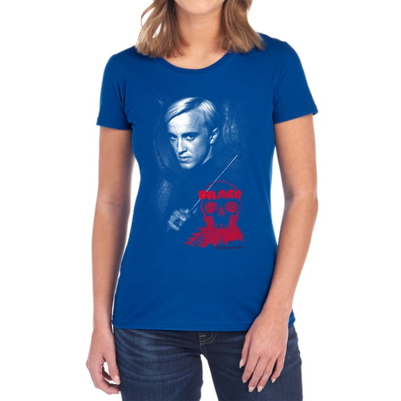 Harry Potter Draco Portrait Women's T Shirt, Royal, Large