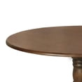 thumbnail image 5 of Home Design Olivia 5-Piece Dining Set, Round Table with 4 Cushioned Chairs, Mid-Century Modern Style, Brown, Gray/Brown, 5 of 12