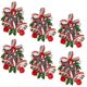thumbnail image 2 of GOOHOCHY Anillos de servilleta navideños de 6 piezas anillos de la servilleta de campana decoración de mesa de comedor de Navidad, 2 of 7