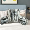 thumbnail image 4 of Home Soft Things Multi Jacquard Faux Fur Bedrest Pillow -Grey - 20" x 18" x 17", 4 of 9