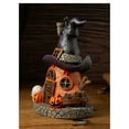 thumbnail image 5 of Halloween Decorations,Halloween Village Houses, Resin Spooky Town Happy Haunted House for Home and Party Table Desk Mantel (15.7cm/6.18 in), 5 of 8