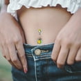 thumbnail image 5 of Belly Button Rings Surgical Stainless Steel Round Cubic Zirconia Stud Body Piercing Forbidden Body Jewelry Curved Barbell Belly Button Rings Pack ShinyJewelry Crystal Balls Navel, 5 of 5