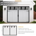 thumbnail image 2 of Magnetic Garage Door Screen for 1 Car 9x7 ft Single Garage Door Mesh Screen Curtain Cover Kit with Hook and Loop, Black (GSD-0009-07), 2 of 5