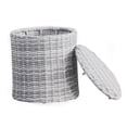 thumbnail image 6 of Elle Decor Vallauris Outdoor Side Table with Storage, Grey, 6 of 6