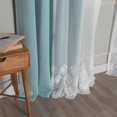 thumbnail image 2 of Aurora Home  Mix and Match Trellis Cut Out Curtains Turquoise 84 84 Inches, 2 of 5