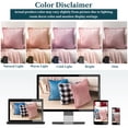 thumbnail image 6 of PAVILIA Blush Pink Throw Pillow Covers with Pom Pom 20x20 Set of 2, Decorative Pillow Cases for Bedroom Aesthetic, Small Throw Pillows Set for Bed, Velvet Euro Plush Cushion Covers for Sofa Couch, 6 of 8