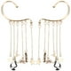 thumbnail image 1 of 2 piezas Tassel Ear Bone Clip de luna Earra de orejas Estrellas de luna Clip de oído no penetrante en aretes, 1 of 4