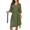 Army Green, variant on Women's Satin Robe Lingerie for Women Kimono Bathrobe Short Ruffle Belted Robes Bridesmaids Sleepwear, S-XXL