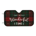 thumbnail image 6 of Lsque Wonderful Time Christmas Car Windshield Sun Shade | Accordion Folding Style Auto Shade for Car Truck SUV Van | Blocks UV Rays Sun Visor Protector | Small, 6 of 7