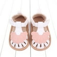 thumbnail image 6 of HUANBAI Summer Children Toddler Shoes Girls Sandals Flat Hollow Design Breathable Comfortable Petal Shape 4, 6 of 8