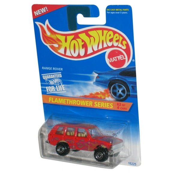 Hot Wheels Flamethrower Series (1995) Mattel Red Range Rover Toy Truck #386