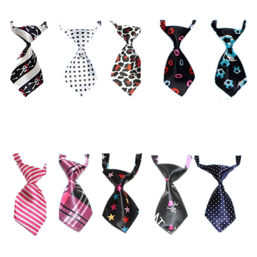 GOGO Christmas Festival Dog Neckties Collection Dog Grooming Accessories 10 Pcs Assorted-Set 3
