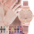 thumbnail image 2 of PVCS Montre Mode Femme Horloge Acier Inoxydable Décontractée Robe Poignet Cristal, 2 of 2