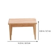 thumbnail image 3 of KAKOWELY 1 Ensemble de Mini Maison Table Jouet Décoration Miniature Kit Table Chaise Mini Meubles, 4.13"X2.64"X2.48 Pouces, 3 of 5